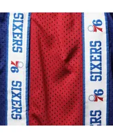 Men's Fanatics Royal, Red Philadelphia 76ers Big and Tall Tape Mesh Shorts