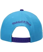 Men's Mitchell & Ness Light Blue and Purple Utah Jazz Hardwood Classics Snapback Hat