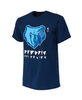 Men's Nba x Naturel Navy Memphis Grizzlies No Caller Id T-shirt