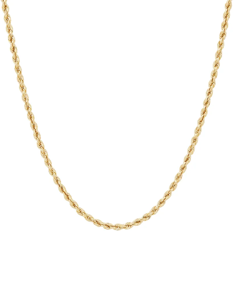 Glitter Rope Link 22" Chain Necklace in 10k Gold, Created for Macy's