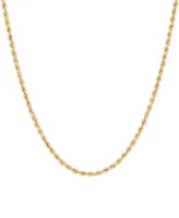 Glitter Rope Link 22" Chain Necklace in 10k Gold, Created for Macy's