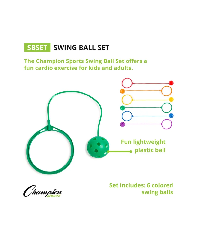 Champion Sports Swing Ball Set, Set of 6
