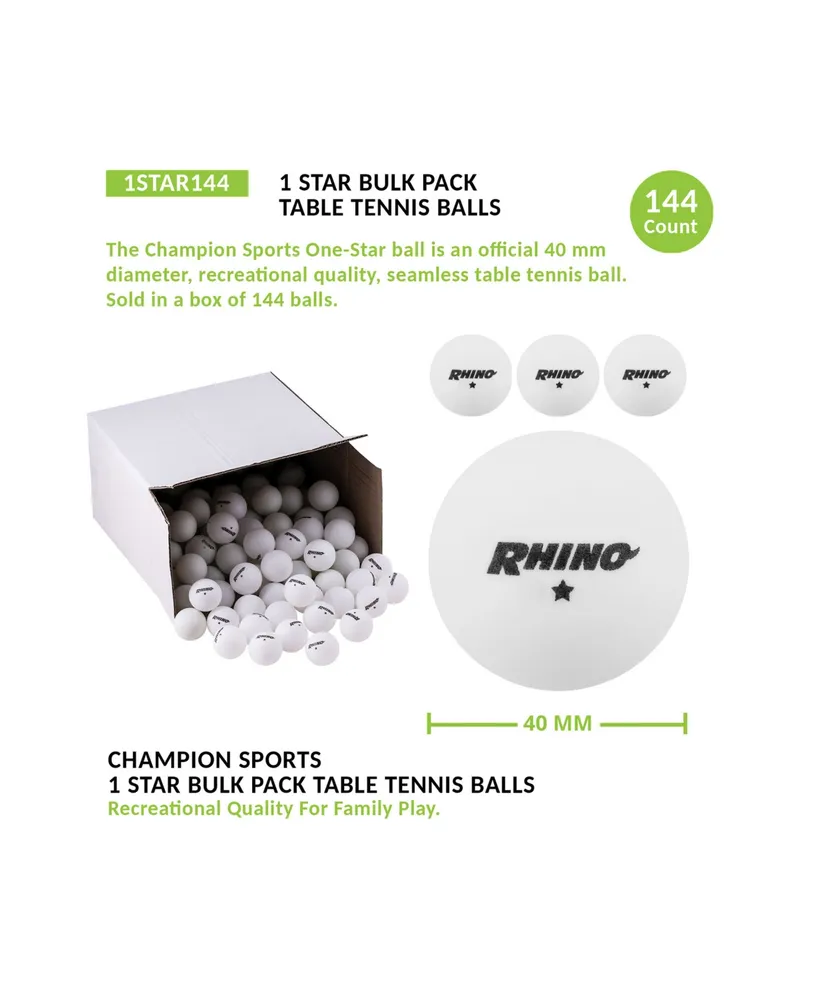 Champion Sports One-Star Table Tennis Ball, Pack of 144