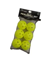 Champion Sports Recreational Indoor Pickle Ball Set, Pack of 6