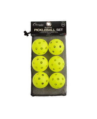 Champion Sports Recreational Indoor Pickle Ball Set, Pack of 6