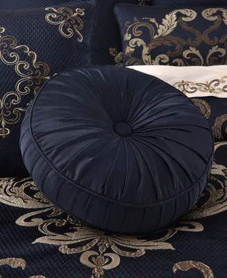 J Queen New York Caruso Tufted Decorative Pillow, 15" Round
