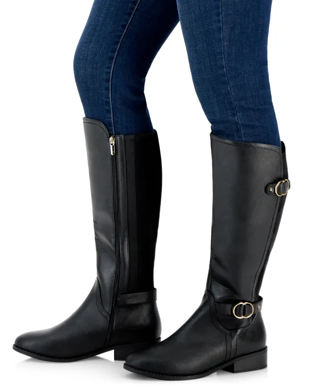 Lauren Ralph Lauren Women's Bridgette Buckled Riding Boots - Macy's