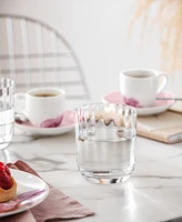 Villeroy & Boch Rose Garden Double Old Fashioned Glass, Set of 4
