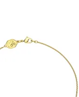 Swarovski Gold-Tone Double Crystal 19-3/4" Knotted Lariat Necklace