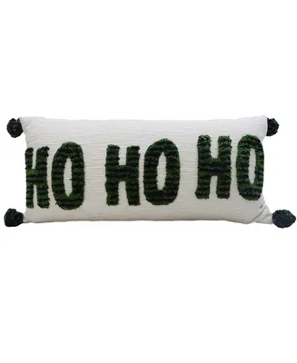 Vibhsa HoHoHo Christmas Pillow for Holidays