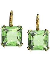 Swarovski Silver-Tone Millenia Square Cut Drop Earrings