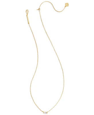 Kendra Scott 14k Gold-Plated Baguette-Crystal 19" Adjustable Pendant Necklace