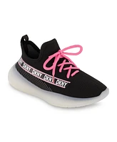 Dkny Little and Big Girls Slip On Landon Stretchy Knit Sneakers