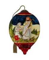 Ne'Qwa Art 7221105 Heavenly Peace Hand-Painted Blown Glass Ornament