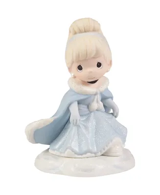 Precious Moments 221039 Disney Cinderella Enchanting Winter Wishes Bisque Porcelain Figurine