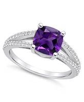 Macy's Amethyst and Diamond Accent Ring 14K Gold