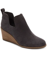 Toms Women's Suede Kallie Wedge Booties