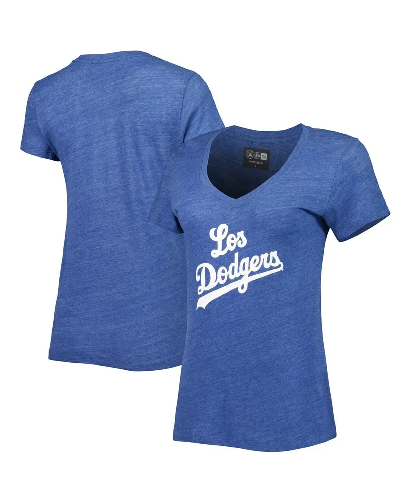 Women's Los Angeles Dodgers New Era Heather Royal Colorblock