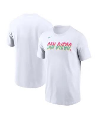 Men's Nike White San Diego Padres City Connect Wordmark T-shirt