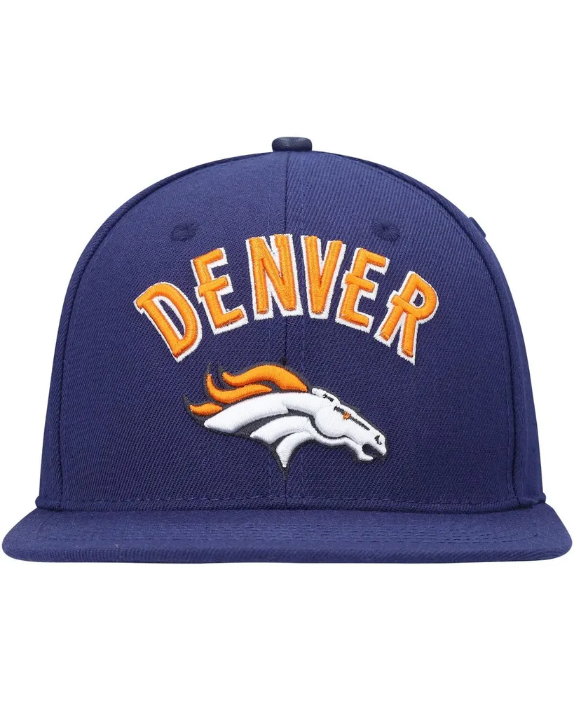 Men's Pro Standard Navy Denver Broncos Stacked Snapback Hat