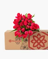 BloomsyBox Radiant Red Tulips Fresh Flower Bouquet