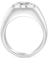 Effy Men's White Topaz Solitaire Ring (4-3/4 ct. t.w.) in Sterling Silver