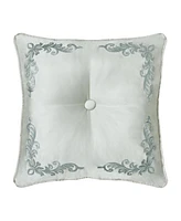 J Queen New York Belgium Embellished Decorative Pillow, 18" x 18"