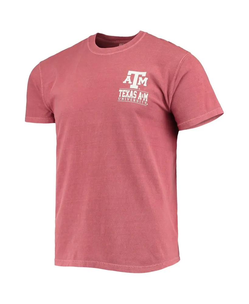 Men's Maroon Texas A&M Aggies Comfort Colors Campus Team Icon T-shirt