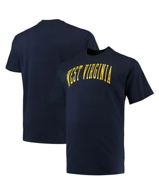 Men's Champion Navy West Virginia Mountaineers Big and Tall Arch Team Logo T-shirt