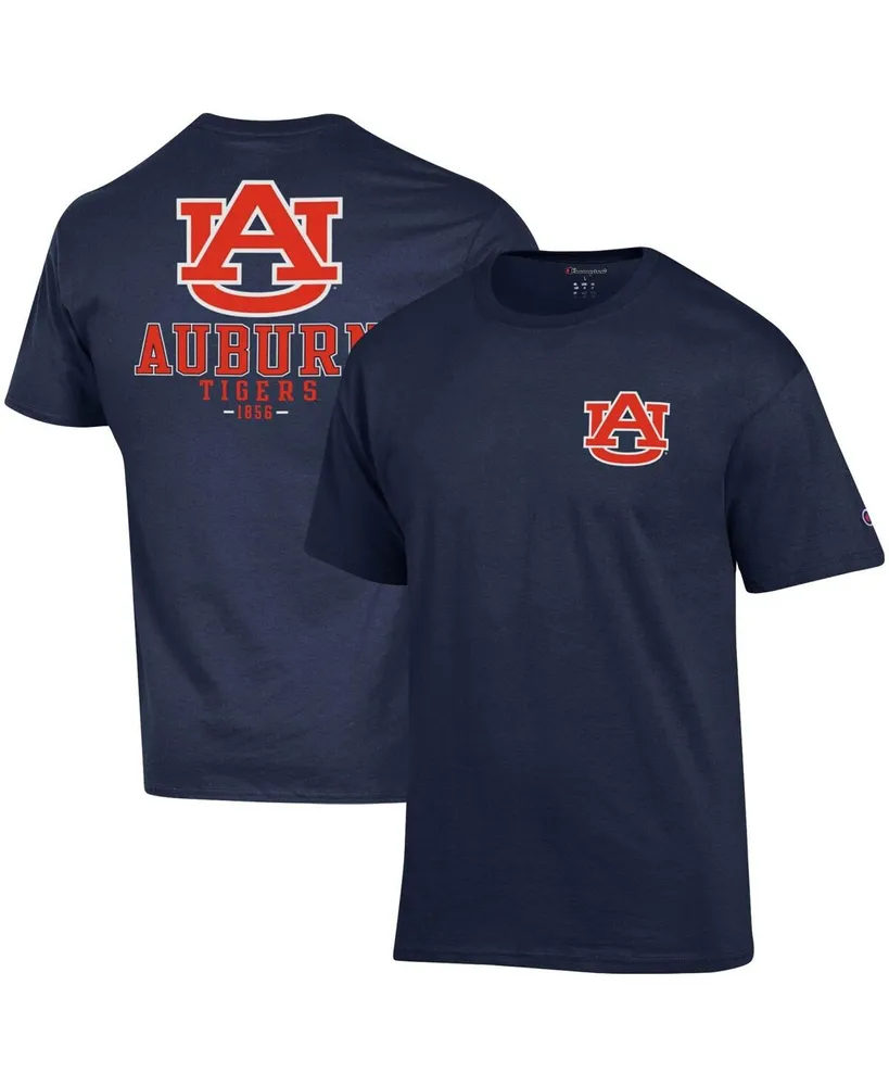 Men's Champion Navy Auburn Tigers Stack 2-Hit T-shirt