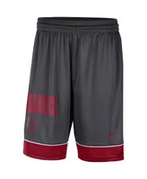 Men's Nike Charcoal, Cardinal Arkansas Razorbacks Fast Break Shorts