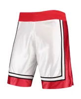 Men's Mitchell & Ness 1989-90 Basketball White Unlv Rebels Authentic Throwback College Shorts