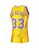 Men's Mitchell & Ness Shaquille O'Neal Gold Lsu Tigers 1990-91 Authentic Throwback College Jersey