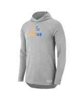 Men's Nike Gray Ucla Bruins Campus Performance Hoodie Long Sleeve T-shirt