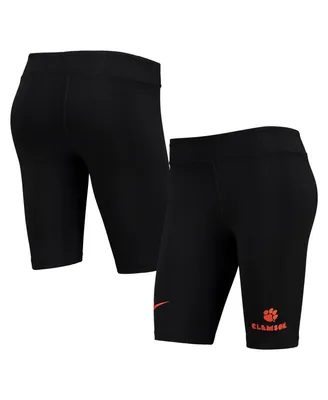 Women's Nike Black Clemson Tigers Essential Tri-Blend Bike Shorts