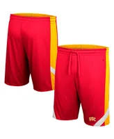 Men's Colosseum Cardinal and Gold Usc Trojans Am I Wrong Reversible Shorts