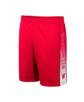 Men's Colosseum Red Wisconsin Badgers Lazarus Shorts