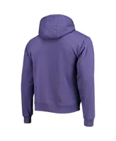 Men's League Collegiate Wear Purple Clemson Tigers Volume Up Essential Fleece Pullover Hoodie