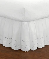 Fresh Ideas Ruffled Eyelet 18" Drop Bed Skirt