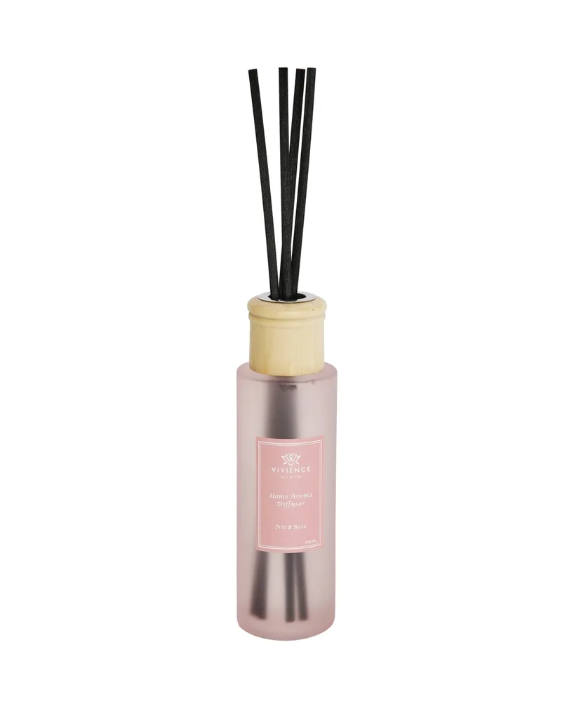 Iris Rose Scent Round Blue Bottle Diffuser