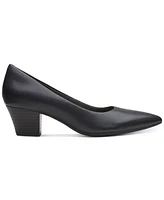 Clarks Women's Teresa Step Block-Heel Comfort Pumps