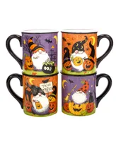 Halloween Gnomes Mugs Set, 4 Pieces