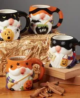 Halloween Gnomes 3-d Mug Set, 4 Pieces