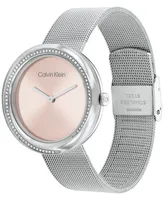 Calvin Klein Women's Stainless Steel Mesh Bracelet Watch 34mm