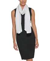 Calvin Klein Elegant Satin-Trim Chiffon Evening Wrap