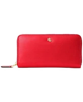 Women's Full-Grain Leather Large Zip Continental Wallet