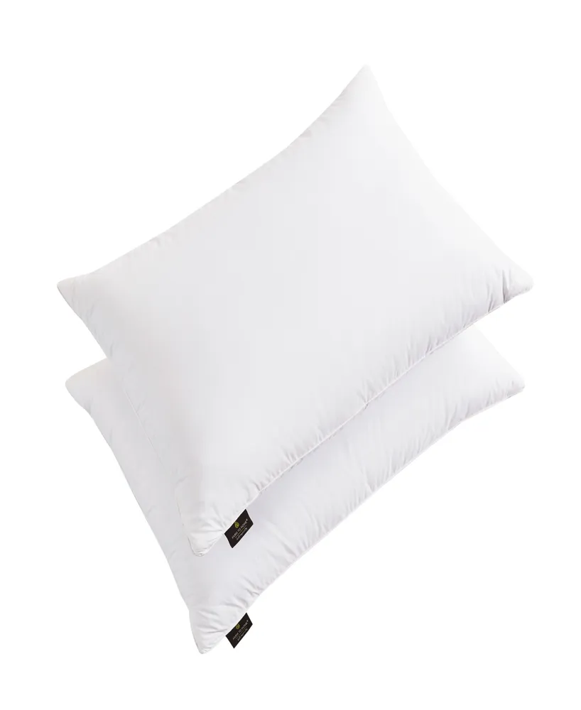 Farm to Home Softy-Around White Feather & Down Cotton 2-Pack Pillow