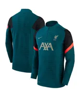 Men's Nike Green Liverpool Elite Drill Performance Quarter-Zip Top