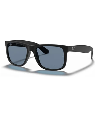 Ray-Ban Unisex Polarized Low Bridge Fit Sunglasses, Justin Classic