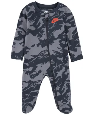 Nike Baby Boys Long Sleeve Full Zip Footed Coverall